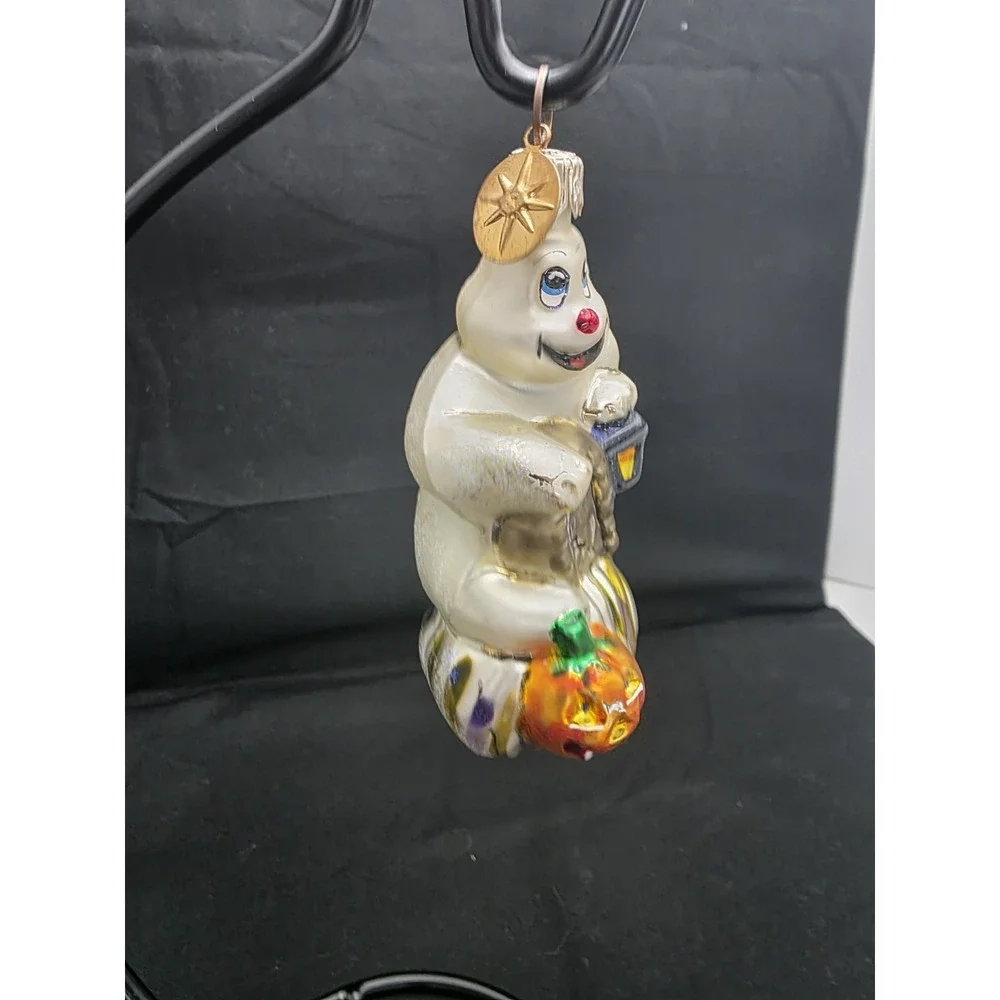 SIGNED Christopher Radko Fright D'Light Halloween Ghost Ornament 991660 VTG 1999
